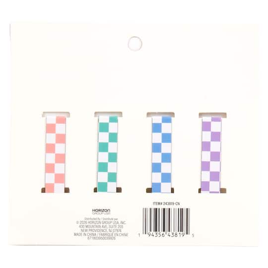 Checkered Magnetic Bookmark Set